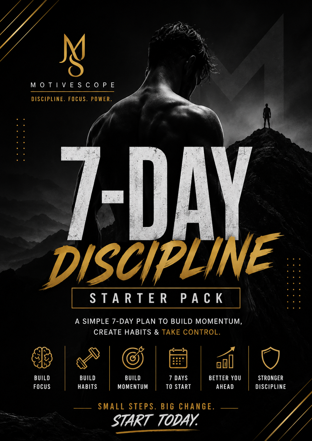⚡️ Free 7-Day Discipline Starter Pack | Build Focus, Habits & Consistency | MotiveScope